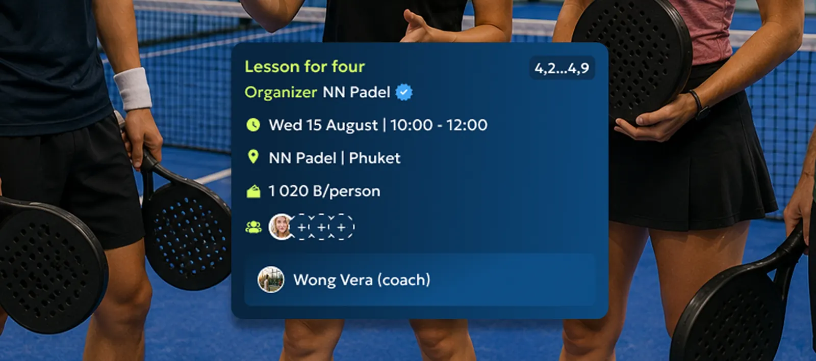 A weekly clinic — coaching already running on the platform.